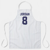 Baseball Jersey met aangepaste naam en nummer Schort (Voorkant)
