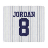 Baseball Jersey met aangepaste naam en nummer Snijplank (Voorkant)