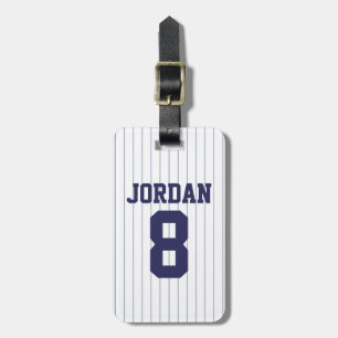 Baseball Jersey met nummer Bagagelabel