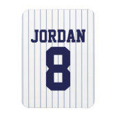 Baseball Jersey met nummer Magneet (Verticaal)