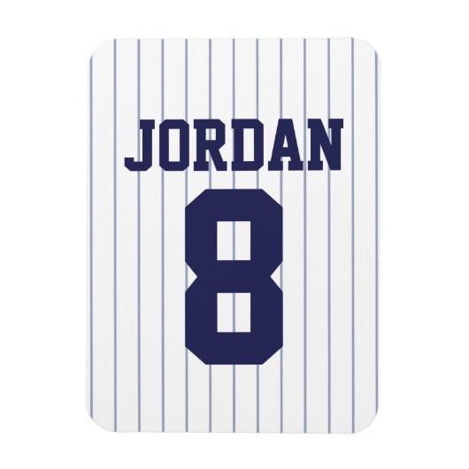 Baseball Jersey met nummer Magneet (Verticaal)