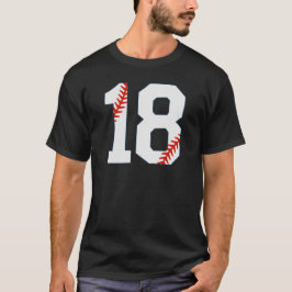 Baseball Jersey Number 18 T-shirt