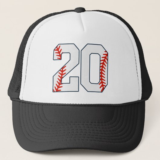 Baseball Jersey Number 20 Trucker Pet (Voorkant)