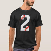 Baseball Jersey Number 2 T-shirt (Voorkant)