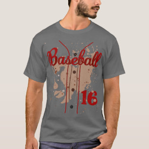 Baseball Jersey Nummer 16 Kinder Baseball Uniform T-shirt