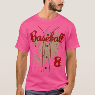 Baseball Jersey Nummer 8 Kinder Baseball Uniform D T-shirt