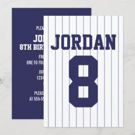 Baseball Jersey - Sportthema Birthday Party Kaart