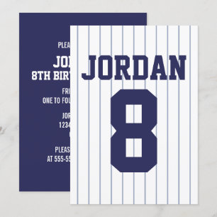 Baseball Jersey - Sportthema Birthday Party Kaart