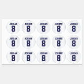 Baseball Jersey - Sportthema Birthday Party Labels (Vel)