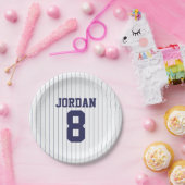 Baseball Jersey - Sportthema Birthday Party Papieren Bordje (Feest)