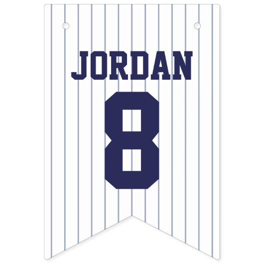 Baseball Jersey - Sportthema Birthday Party Vlaggetjes (Eerste vlag)