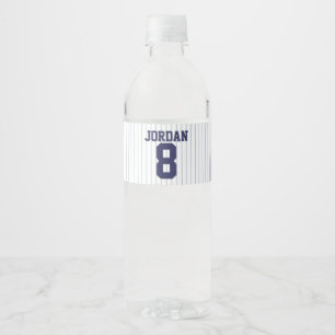 Baseball Jersey - Sportthema Birthday Party Waterfles Etiket