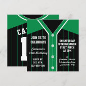 Baseball Jersey Thmet de grootste uitnodiging tot  (Voorkant / Achterkant)