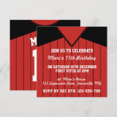 Baseball Jersey Thmet de grootste uitnodiging tot  (Voorkant / Achterkant)