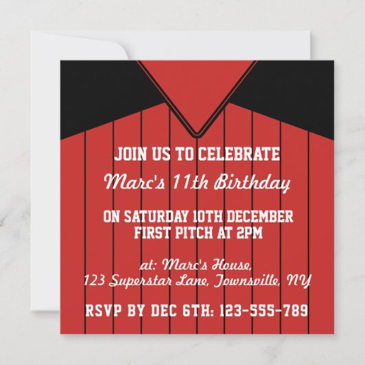 Baseball Jersey Thmet de grootste uitnodiging tot  (Voorkant)