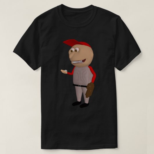 Baseball Johnny (Red Fielder) T-shirt (Design voorkant)