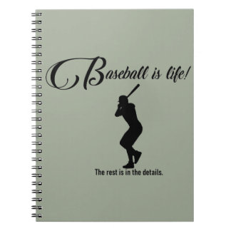 Baseball Journal Book Notitieboek Baseball is Life