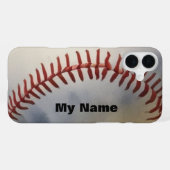 Baseball Jouw Naam iPhone Hoesje (Achterkant horizontaal)