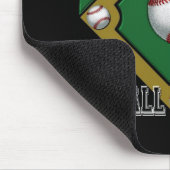 Baseball Junkie Whimsical Muismat (Hoek)