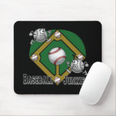 Baseball Junkie Whimsical Muismat (Met muis)