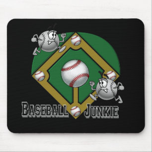 Baseball Junkie Whimsical Muismat