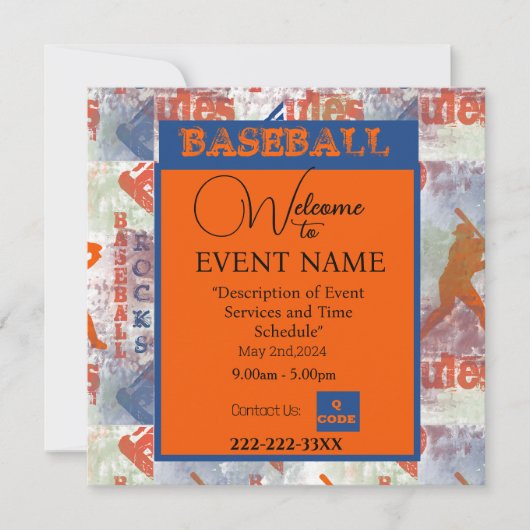 BASEBALL KAART (Voorkant)