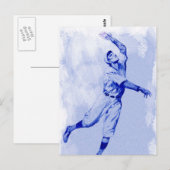 baseball-Kaart Briefkaart (Voorkant / Achterkant)
