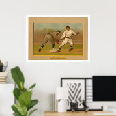 Baseball Kaart Play Action 1911 Poster (Thuiskantoor)