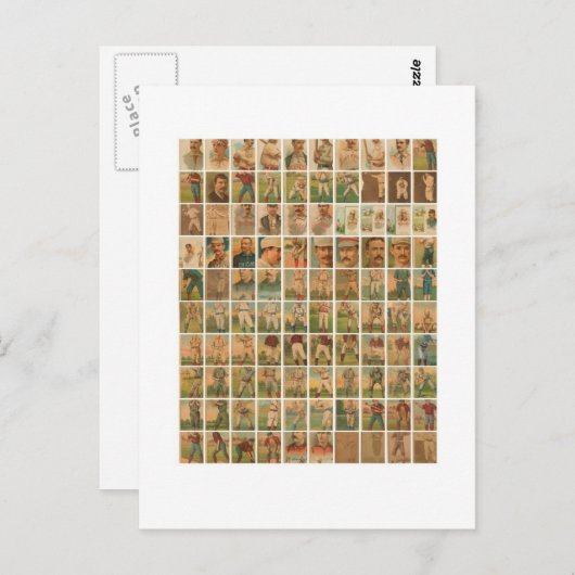 Baseball-kaarten,  briefkaart (Voorkant / Achterkant)