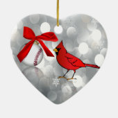 Baseball Kardinaal in Wreated Ornament (Achterkant)