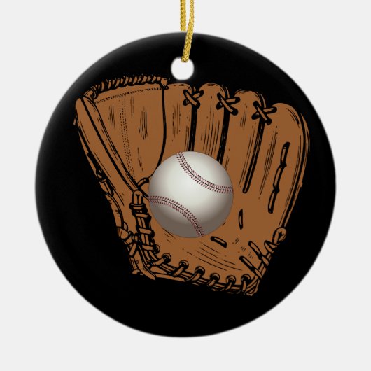 Baseball, Keramisch Ornament (Voorkant)