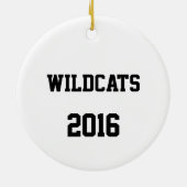 Baseball Keramisch Ornament (Achterkant)