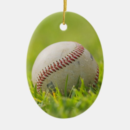 Baseball Keramisch Ornament (Voorkant)
