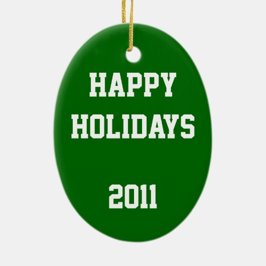 Baseball Keramisch Ornament (Achterkant)