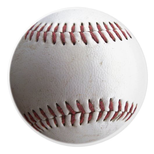 Baseball Keramische Knop (Voorkant)