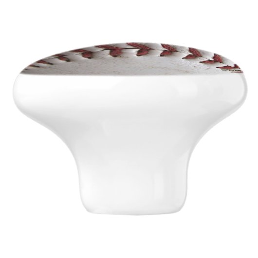 Baseball Keramische Knop (Zijkant)