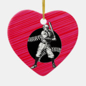 Baseball: keramische versiering keramisch ornament (Voorkant)