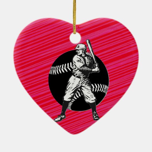 Baseball: keramische versiering keramisch ornament (Achterkant)