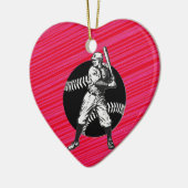 Baseball: keramische versiering keramisch ornament (Links)