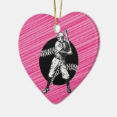 Baseball: keramische versiering keramisch ornament (Links)