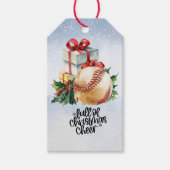 Baseball kerst cadeaulabel (Voorkant)