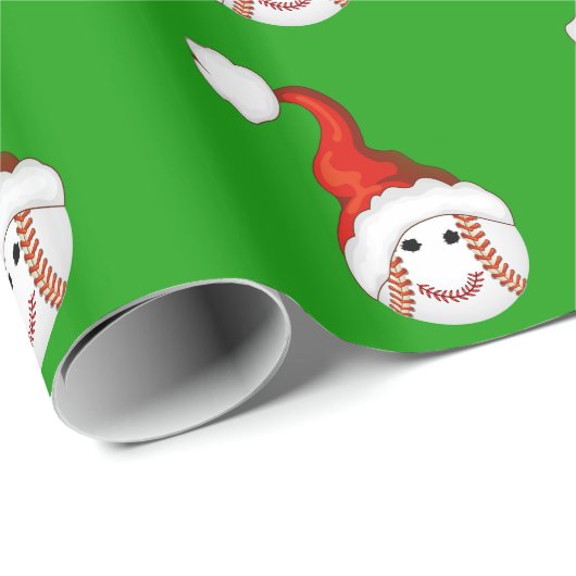Baseball kerst cadeaupapier (Rol Hoek)
