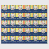 Baseball kerst cadeaupapier (Vlak)