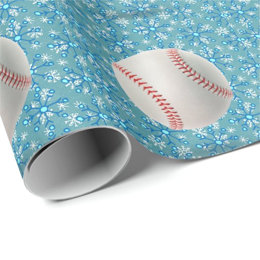 Baseball kerst cadeaupapier (Rol Hoek)