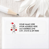 Baseball kerst etiket (Insitu)