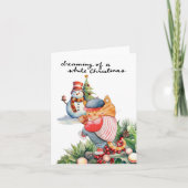 Baseball kerst feestdagen kaart (Voorkant)