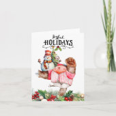 Baseball kerst feestdagen kaart (Voorkant)