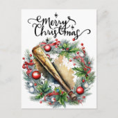 Baseball kerst feestdagenkaart (Voorkant)