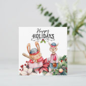 Baseball kerst feestdagenkaart (Staand voorkant)