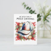 Baseball kerst feestdagenkaart (Staand voorkant)